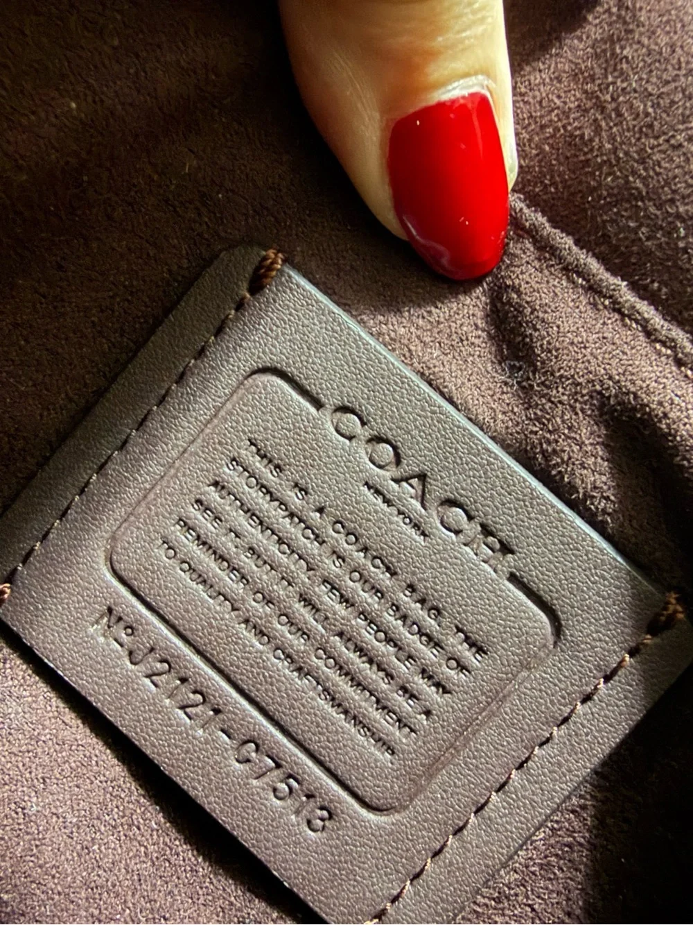 Coach khaki signature